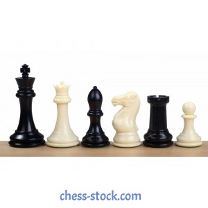 Шахматные фигуры Эксклюзивные (Ivory & Black) Стаунтон №7