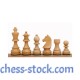 Шахматный набор Немецкий Стаунтон №5, 49см х 49см (Индия)