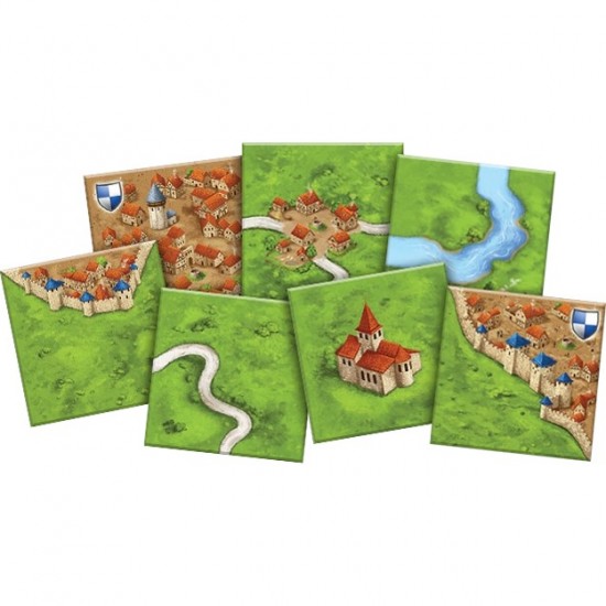 Настольная игра "Каркассон" (Carcassonne). Река и Аббат (Feelindigo)
