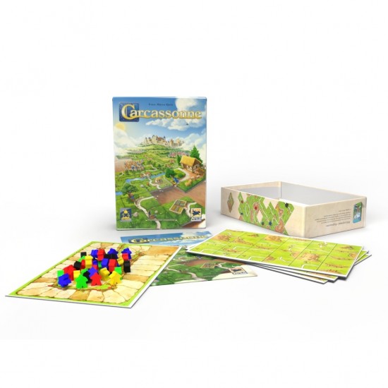 Настольная игра "Каркассон" (Carcassonne). Река и Аббат (Feelindigo)