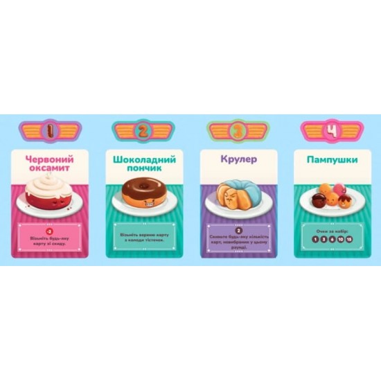 Настольная игра Пончевилля (Go Nuts for Donuts) FeelIndigo