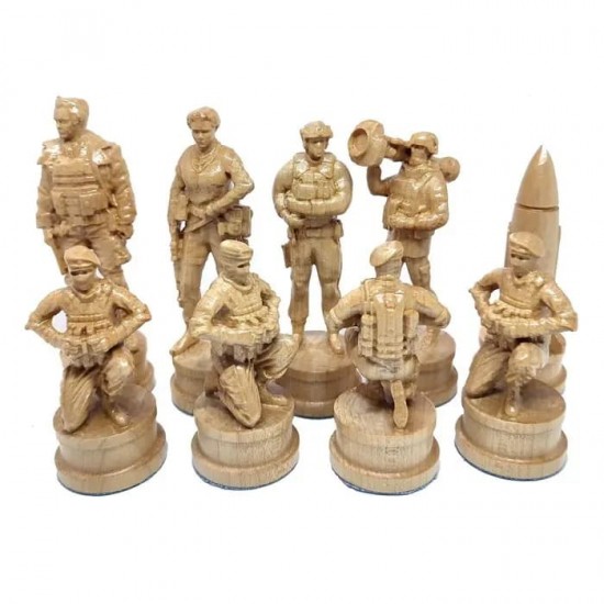 Шахматные фигуры ВСУ (Коричневые)