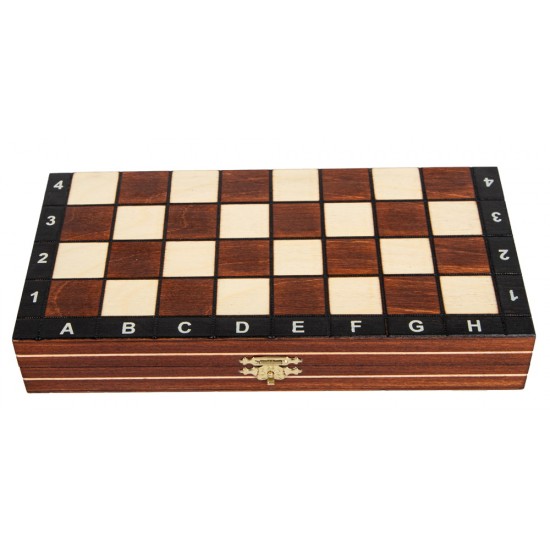 Шахматный набор магнитный деревянный, 27 см х 27 см (Wegiel)