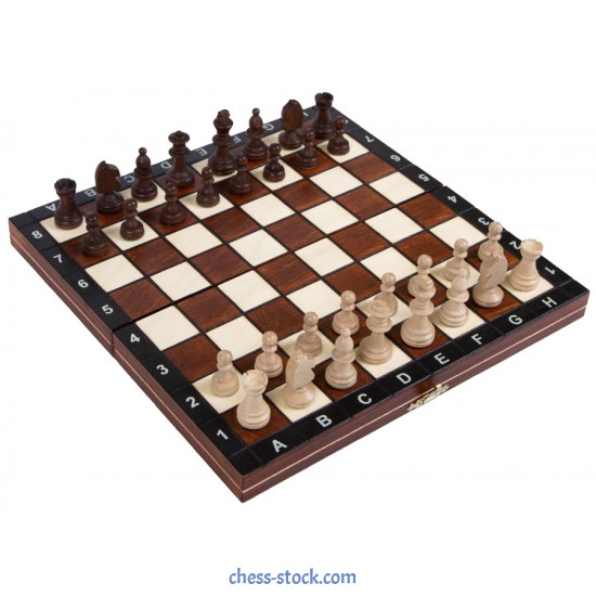 Шаховий набір магнітний дерев'яний, 27 см х 27 см (Wegiel)