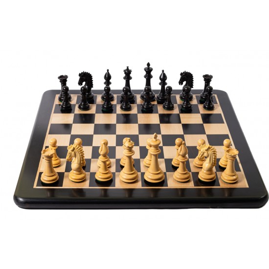 Набор шахмат Шейх №6, 53см х 53см, черные (Индия)