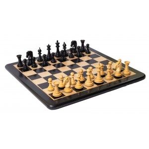 Набор шахмат Шейх №6, 53см х 53см, черные (Индия)