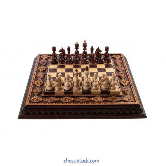 Набір шахів Royal, 52см х 52см. Ручна робота (Україна)