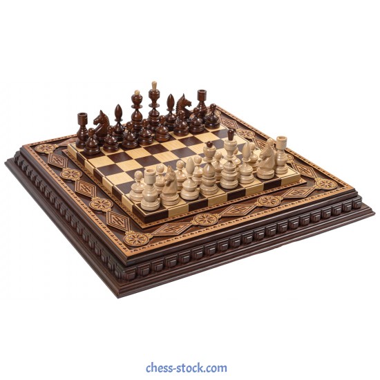 Набір шахів Royal, 52см х 52см. Ручна робота (Україна)