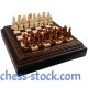 Набір шахів Лицарі проти Козаків, 59,5 х 59,5 см. Ручна робота