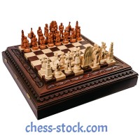 Набір шахів Battle of Thrones, 59,5 х 59,5 см. Ручна робота