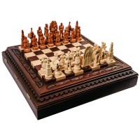 Набір шахів Battle of Thrones, 59,5 х 59,5 см. Ручна робота
