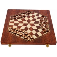 Набір шахів для 3-х + нарди "Модерн" №4, 40 х 40 см