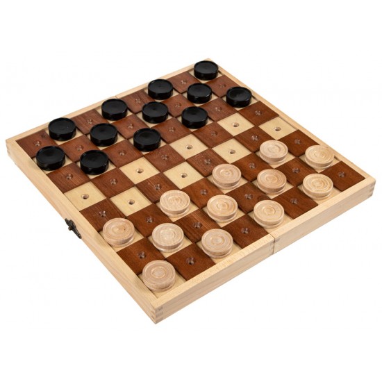 Набор шахматы и шашки для незрячих, 44 х 44 см