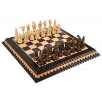 Шаховий набір Воїни ЗСУ чорні, 57 х 57 см