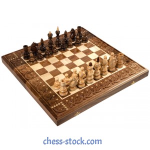Набір шахи + нарди, інкрустовані бісером №1, 50 х 50 см