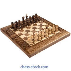 Набір шахи + нарди, інкрустовані бісером №2, 50 х 50 см
