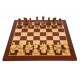 Набір шахів Загреб №6 коричневі, дошка Sapele Maple Dark 54 х 54 см