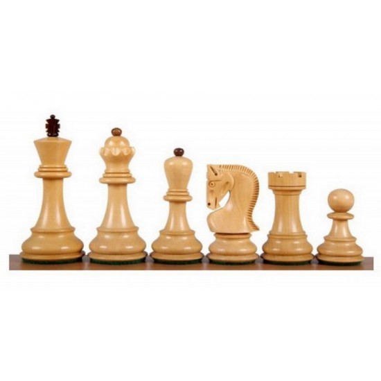 Набір шахів Загреб №6 коричневі, дошка Sapele Maple Dark 54 х 54 см