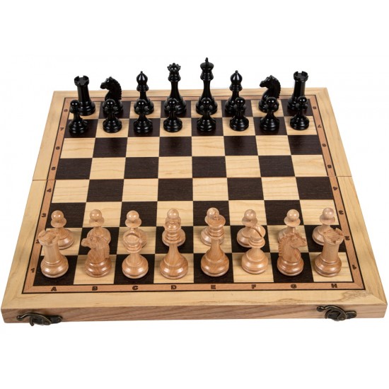 Набір шахів Олександр №6 чорні, 47 х 47 см