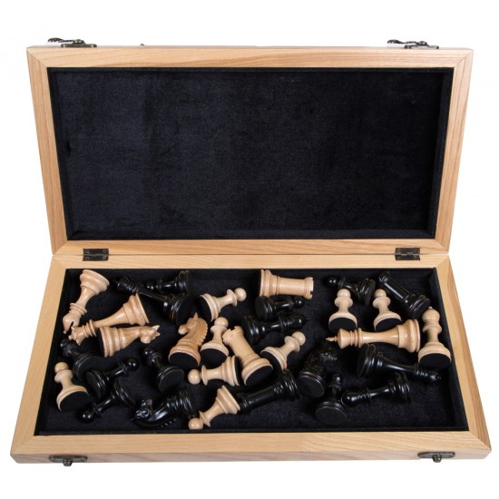 Набір шахів Олександр №6 чорні, 47 х 47 см