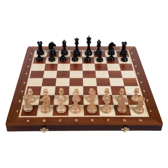 Набір шахів Олександр №6 чорні, 53 х 53 см