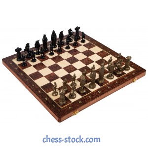 Набір шахів Середньовічні №5, 48 х 48 см