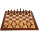 Набір шахів Супрім №6 коричневі +  дошка  Sapele Maple Dark 54 х 54 см