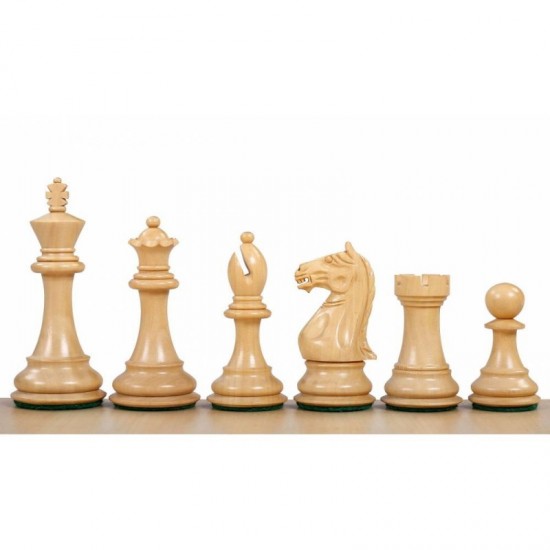 Набір шахів Супрім №6 коричневі +  дошка  Sapele Maple Dark 54 х 54 см