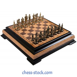 Набір шахів Гетьмани бронзові, 45 х 45 см