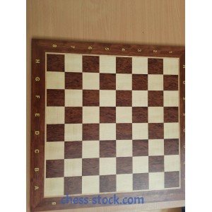 Шахматная доска Padauk №5 нескладная с обозначениями (Уценка)