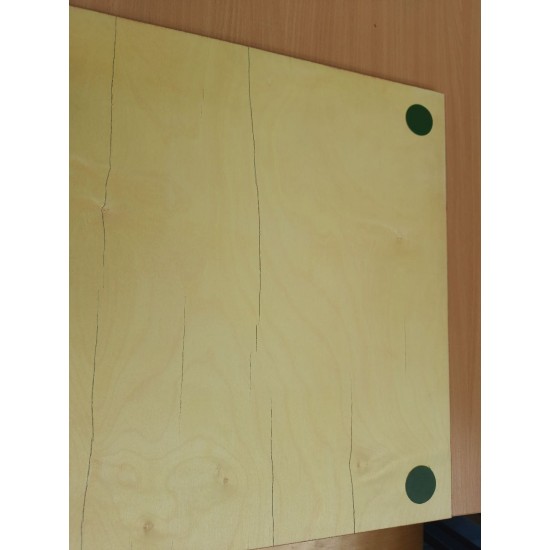 Шахматная доска Sapele №5 нескладная с обозначениями 48х48 (Уценка)