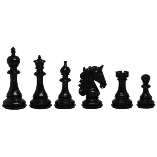 Шахові фігури Shere Сhess Pieces, чорні (Індія)