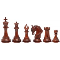 Шахматные фигуры King Arthur Padauk, красные (Индия)
