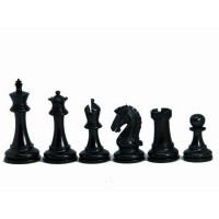 Шахматные фигуры Sinqufield, черные (Индия)