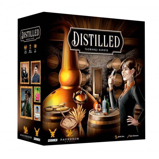 Настільна гра Distilled. Таємниці напоїв (Geekach Games)