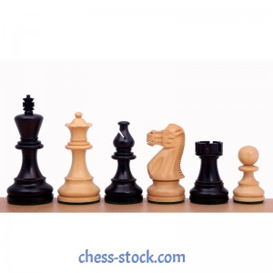 Шахові фігури Американський Стаунтон 5 (чорні)
