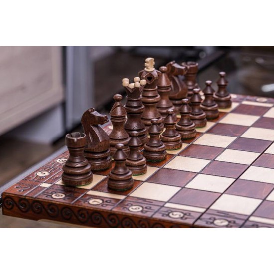 Шаховий набір Імператор, 54 см х 54 см (Wegiel)