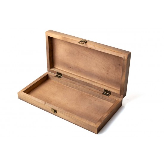 Набор шахматы пластиковые + доска дерево (темная), 36,5см х 36,5см, (Украина)