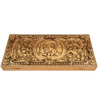 Нарды деревянные Козак, 50см х 46см. Ручная работа (Украина)