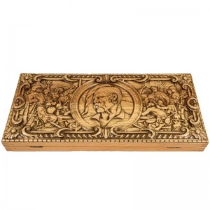 Нарды деревянные Козак, 50см х 46см. Ручная работа (Украина)