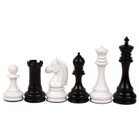 Шахматные фигуры Александр №6 черно-белые