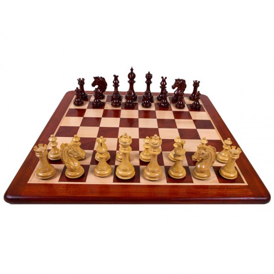 Набір шахів  Cavalry chess Padauk, червоне дерево, 53 х 53см