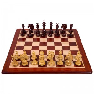 Набір шахів  Cavalry chess Padauk, червоне дерево, 53 х 53см