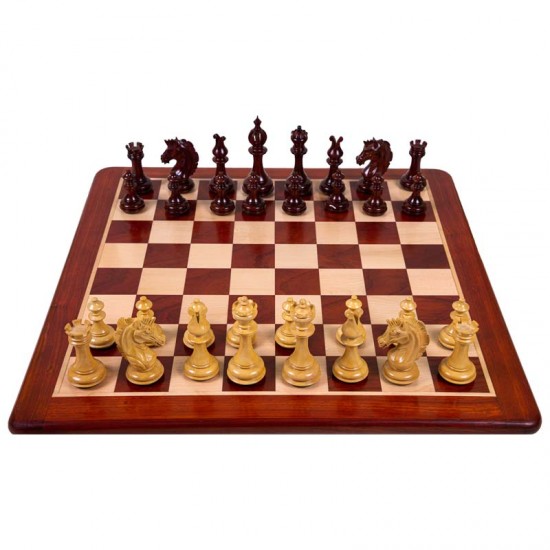 Набір шахів  Cavalry chess Padauk, червоне дерево, 53 х 53см