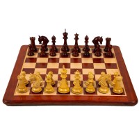 Набор шахмат King Arthur Padauk, красное дерево, 53х53см