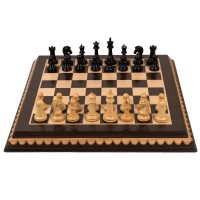 Набір шахів Sinqufield Ebony, 57см х 57см (Індія)