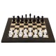 Набір шахів Олександр №6 чорно-білі, 51см х 51см