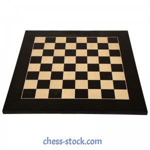 Шахматная доска нескладная №5 черная, без обозначений, 51 х 51 см (Украина)