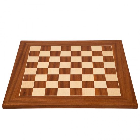 Шахматная доска Sapele №5 нескладная, без обозначений, 51 х 51см (Украина)