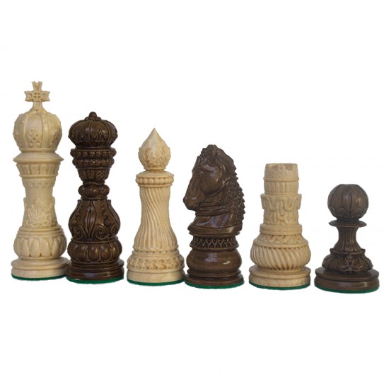 Шахматные фигуры Лотос (коричневые)